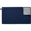 Zxkvd Double-Layer Mesh-Backed Training Towel 72 x 34 cm Navy Silver - Product view