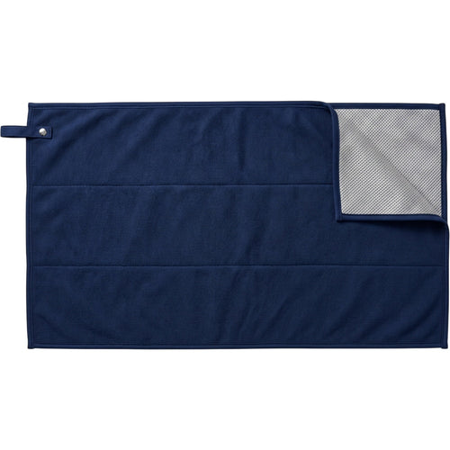 Zxkvd Double-Layer Mesh-Backed Training Towel 72 x 34 cm Navy Silver - Product view
